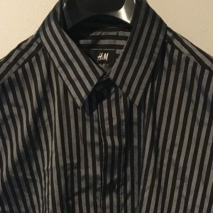 H&M long sleeve shirt, print,  REGULAR FIT